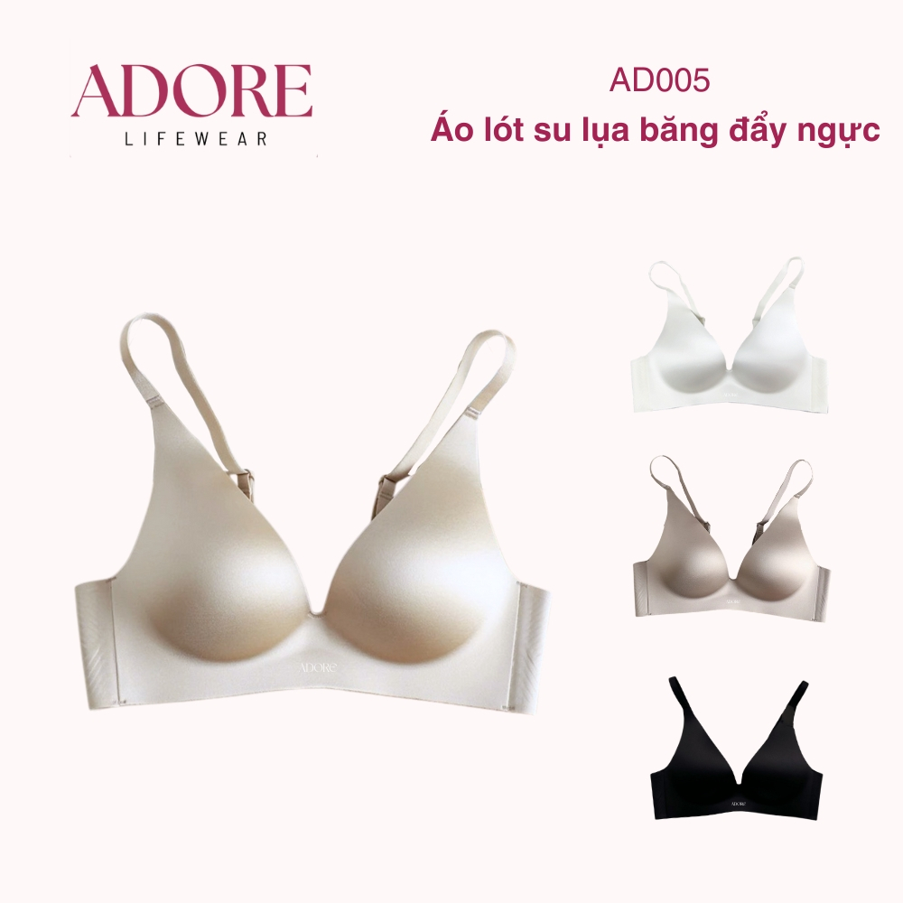 Áo Lót Su Lụa Đẩy Ngực Tạo Khe  ADORE AD005 Thiết Kế Form Giọt Nước Áo Ngực Không Gọng Mặc Áo Dài