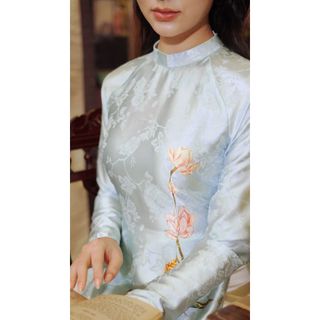 [BST TẾT 2026] Áo dài cách tân AD248 - QD044 dáng ôm tay dài phối tà rộng mềm mại