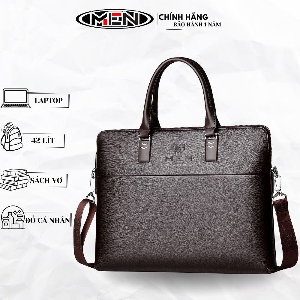 Cặp da văn phòng doanh nhân M.E.N sang trọng cao cấp laptop 15 inch tiện lợi SKU56 [BẢO HÀNH 1 NĂM]