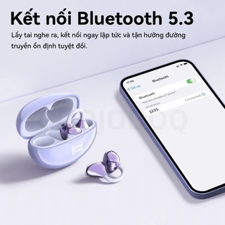 Tai nghe không dây kẹp thể thao GOOJODOQ Bluetooth 5.3 Kết nối ổn định Cảm ứng thông minh và Trợ lý AI Móc điều chỉnh