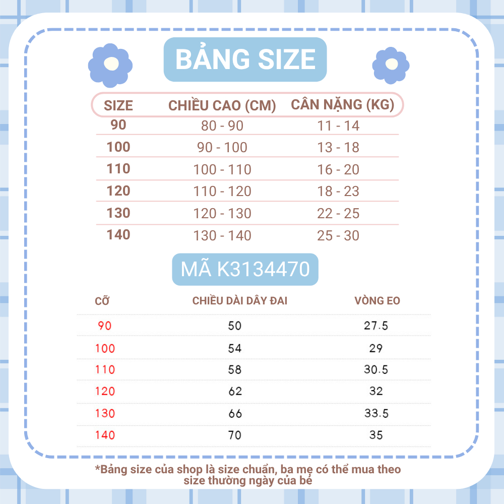 Váy Yếm Bé Gái Hania Kids Màu Đỏ Dễ Thương Phong Cách Cổ Điển
