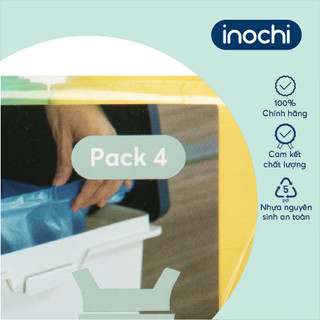 Lô túi rác màu tiện dụng Inochi Soji 4 cuộn – dẻo dai, khó rách, không mùi, thân thiện môi trường