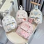 Balo Nhí Mini Họa Tiết In Hình Ngộ Nghĩnh Da PU Phối Vải Tặng Kèm Charm Gấu Dễ Thương - BL004