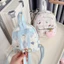 Balo Nhí Mini Họa Tiết In Hình Ngộ Nghĩnh Da PU Phối Vải Tặng Kèm Charm Gấu Dễ Thương - BL004