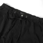 Quần Kaki Ống Rộng DAPPERANDMORE "PARACHUTE CARGO PANTS" Phối 2 Túi Bên Hông Kèm Dây Rút Eo - Đen — ảnh 7