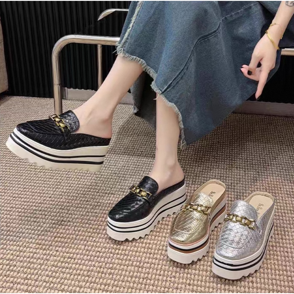 Giày sục đế cao nữ thời trang mẫu mới (cao 7cm)