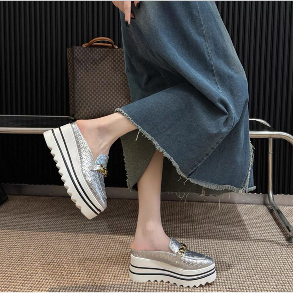 Giày sục đế cao nữ thời trang mẫu mới (cao 7cm)
