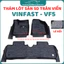 Lót sàn nhựa 5D - Vinfast VF5/Herio Green TRÀN VIỀN BẬC CHÂN chât liệu nhựa dẻo, dễ vệ sinh lau rửa và lắp đặt- bộ 3 tấm
