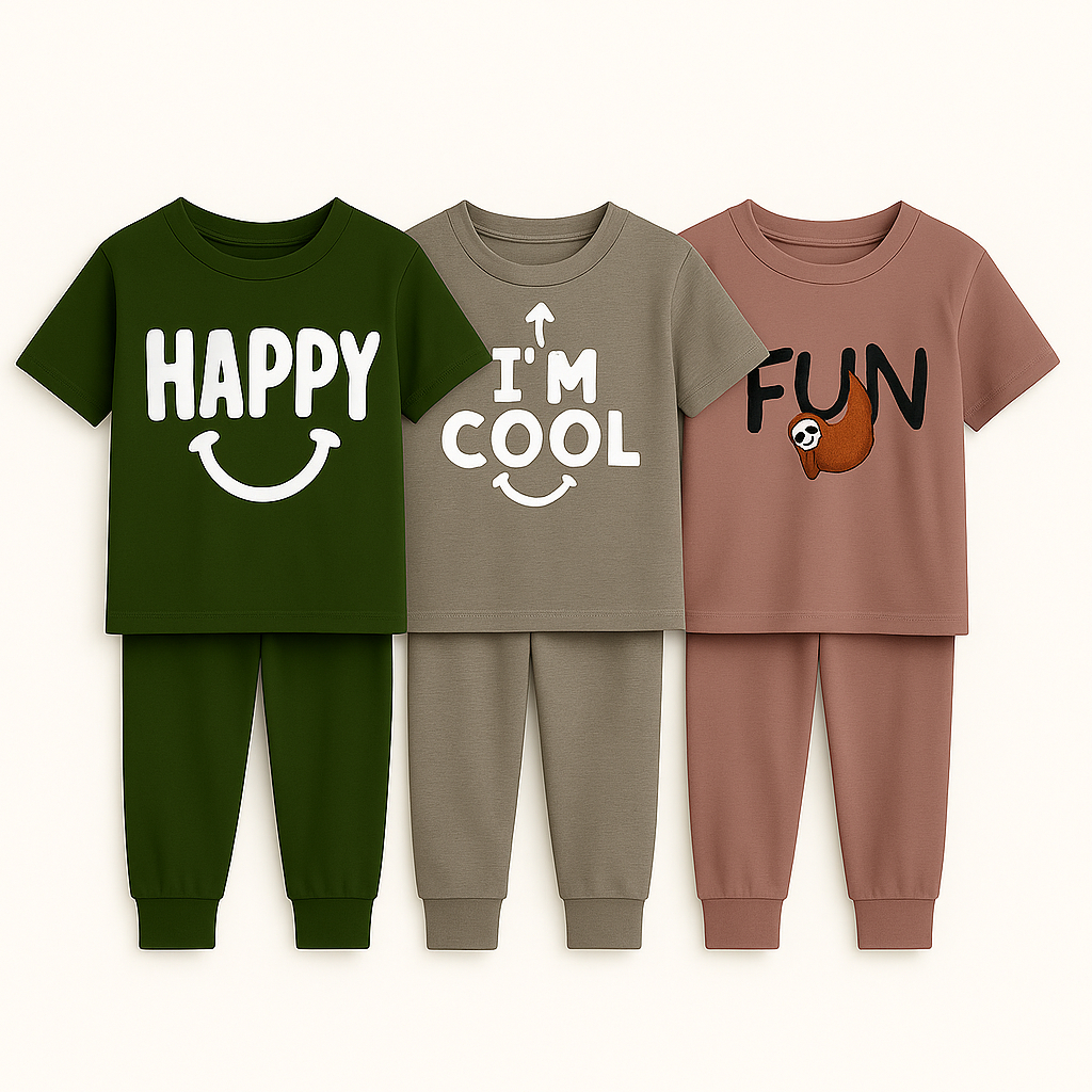 Bộ quần áo dài tay Xuân Thu cho bé trai cotton phong cách hàn quốc dễ thương | JJ Kids Fashion