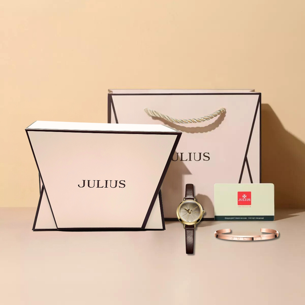 Combo Đồng hồ nữ Julius JA-979E +  Vòng đeo tay Julius JSB078