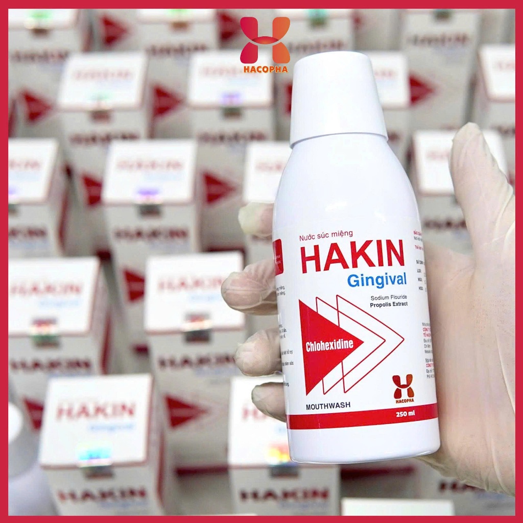 [ COMBO 2 CHAI ] Nước Súc Miệng HAKIN - Làm sạch khoang miệng, răng, nướu ,hơi thở thơm mát