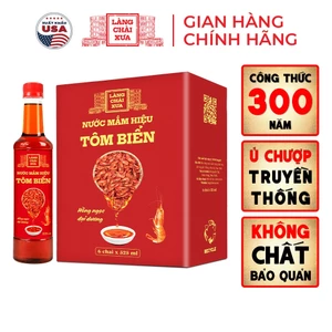 Nước mắm tôm biển truyền thống Làng Chài Xưa Hồng Ngọc Đại Dương 300 năm truyền thống