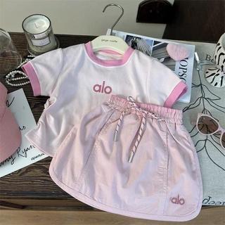 S240-[tomnaukid] Set áo Alo phối chân váy chữ size từ 8-30Kg