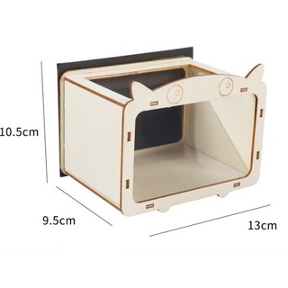 Mô hình máy chiếu 3D Hologram - Học liệu giáo dục STEM STEAM - Đồ chơi lắp ghép gỗ