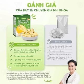 Sữa tươi sấy đám mây Mămmy thơm ngon tự nhiên giàu dinh dưỡng cho bé từ 6 tháng tuổi