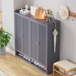 Tủ giày cửa mở dung tích lơn cho căn hộ, chung cư sang trọng, tủ đựng giày dép7,8 tầng lắp ghép tiện lợi — ảnh 3
