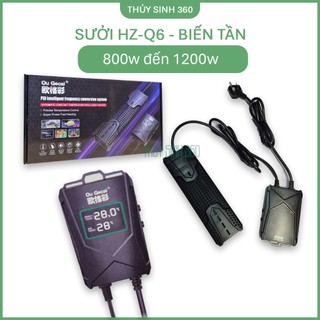 Sưởi Cao Cấp HZQ6 - Biến Tần, Tiết Kiệm Điện - Sử Dụng Cho Bể Cá Cảnh, Thủy Sinh