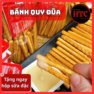 Bánh quy đũa cao cấp đồ ăn vặt văn phòng giòn tan, thơm bơ, ít ngọt, bánh kẹo ăn vặt ngon, HTC Food