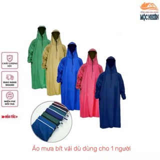 Áo mưa bít vải dù liền thân dùng cho 1 người - tiện dụng, siêu bền