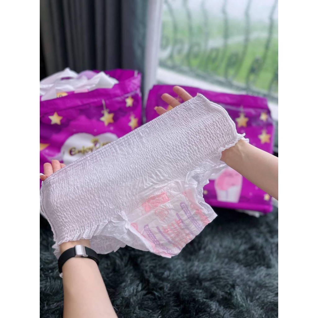 [Che Tên SP] Băng Vệ Sinh Quần Enjoy Girl&Mom, Thấm Hút Tốt Chống Tràn Hiệu Qủa, Đủ Size 30-80Kg