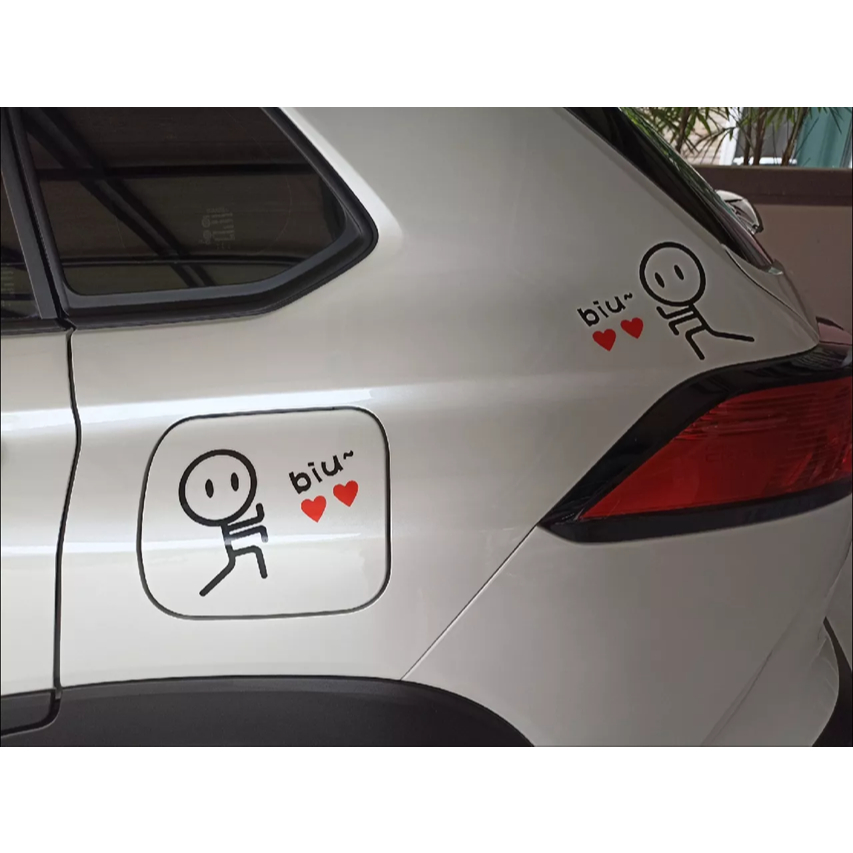 [Tem lột tách nền] BẮN TIM. Decal hình dán xe máy, nón bảo hiểm, Vespa. Sticker xe điện, dán xe đạp điện. Chống nước