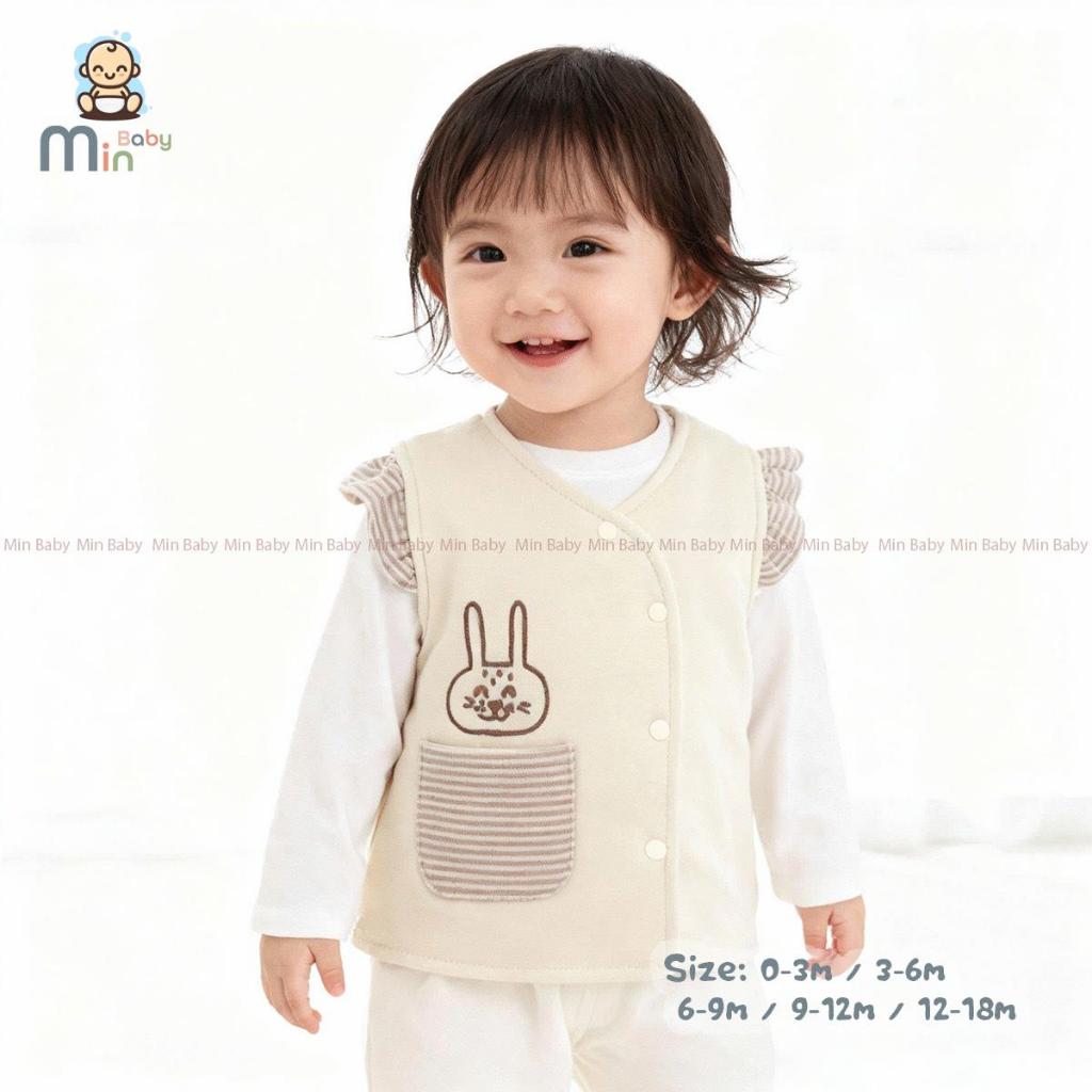 Gile Nỉ Bông 2 Lớp Bé Gái Mềm Nhẹ Siêu Ấm Áp - Hàng Chính Hãng MIN0464