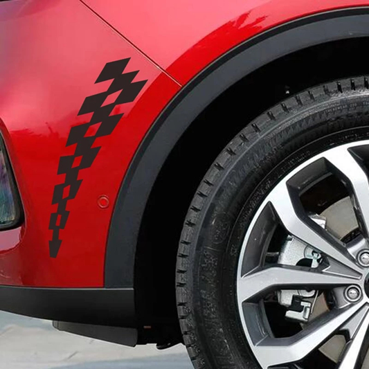 [COMBO 02 Tem lột tách nền] CỜ ĐUA. Decal hình dán xe máy, nón bảo hiểm, xe Ô tô. Sticker xe điện, xe đạp điện