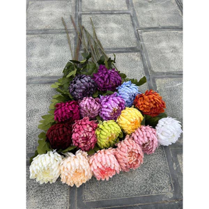 Hoa Giả 🌺 Hoa Cúc Mẫu Đơn Bông To, Hoa Lụa Cúc Đại Đoá 73cm