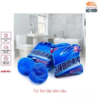 Túi 10 viên tẩy bồn cầu, khử mùi, diệt khuẩn hiệu quả, tiện dụng