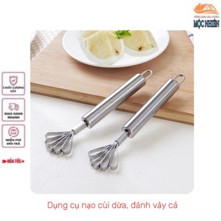 Dụng cụ nạo dừa, đánh vảy cá chất liệu thép không gỉ siêu bền