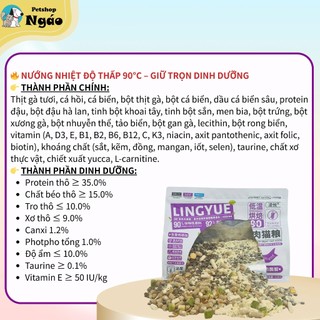Hạt Cho Mèo LingYue 1.5kg Hạt Mix Topping Sữa Dê Nướng Hỗ Trợ Tiêu Hóa Tiết Niệu Dưỡng Lông