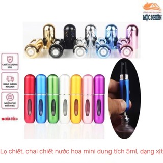 Lọ chiết, chai chiết nước hoa mini tự động, dạng xịt, dung tích 5ml, dạng xịt - tiện dụng, đa năng