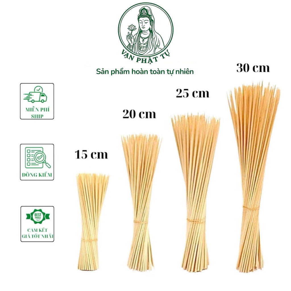 ( 1kg ) Que Xiên Tre Nướng Thịt, Xúc Xích ,Hàng Loại 1 Đủ Size (15cm ...