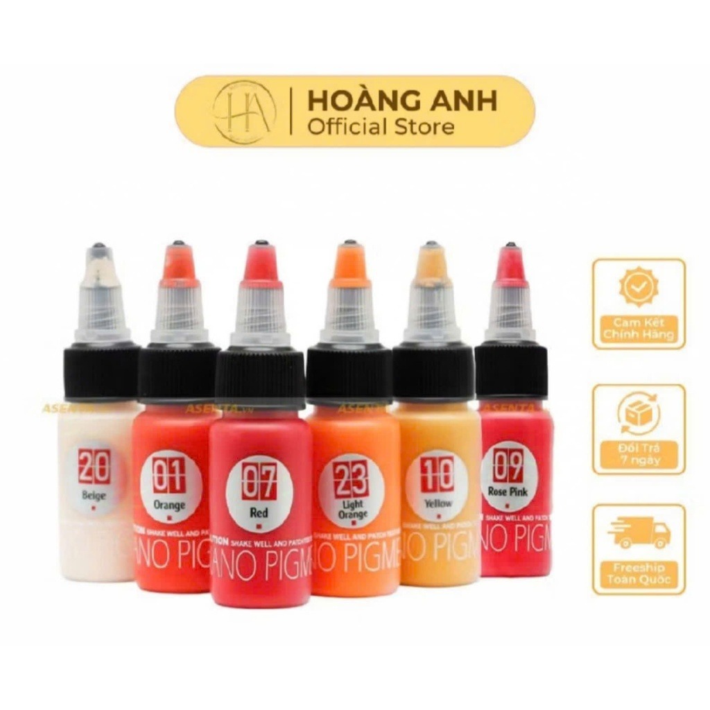 MỰC PHUN XĂM MÔI BELLA NANO PIGMENT – PHIÊN BẢN 2021 CHÍNH HÃNG ĐÀI LOA