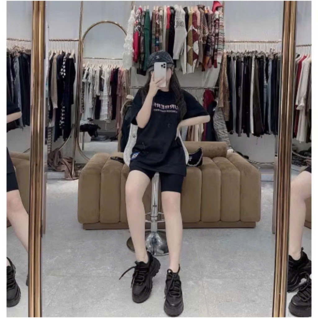 Quần legging ngố nâng mông lửng nữ, dày dặn thoáng mát