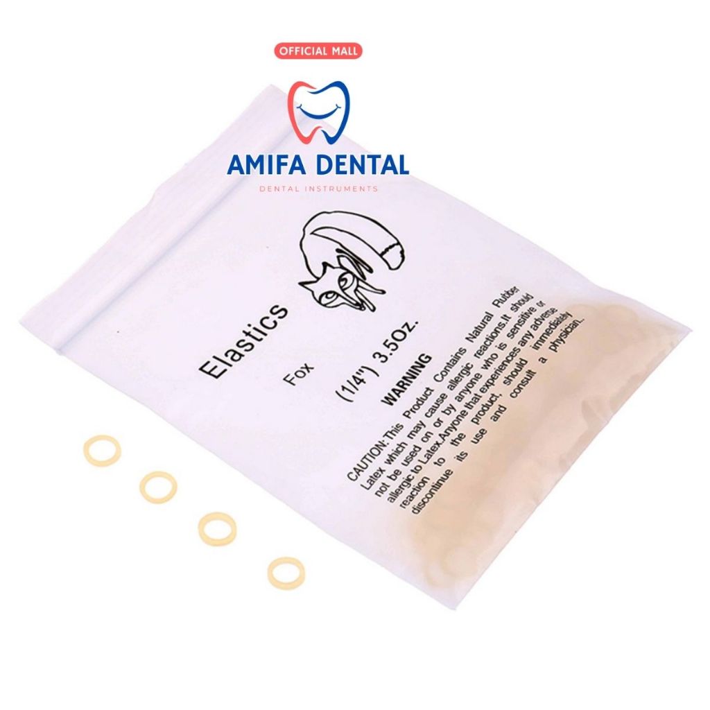 Chun Liên Hàm, Thun Kéo Niềng Răng, Thun Liên Hàm Gói 100 Chiếc, Dụng Cụ Niềng Răng Chỉnh Nha