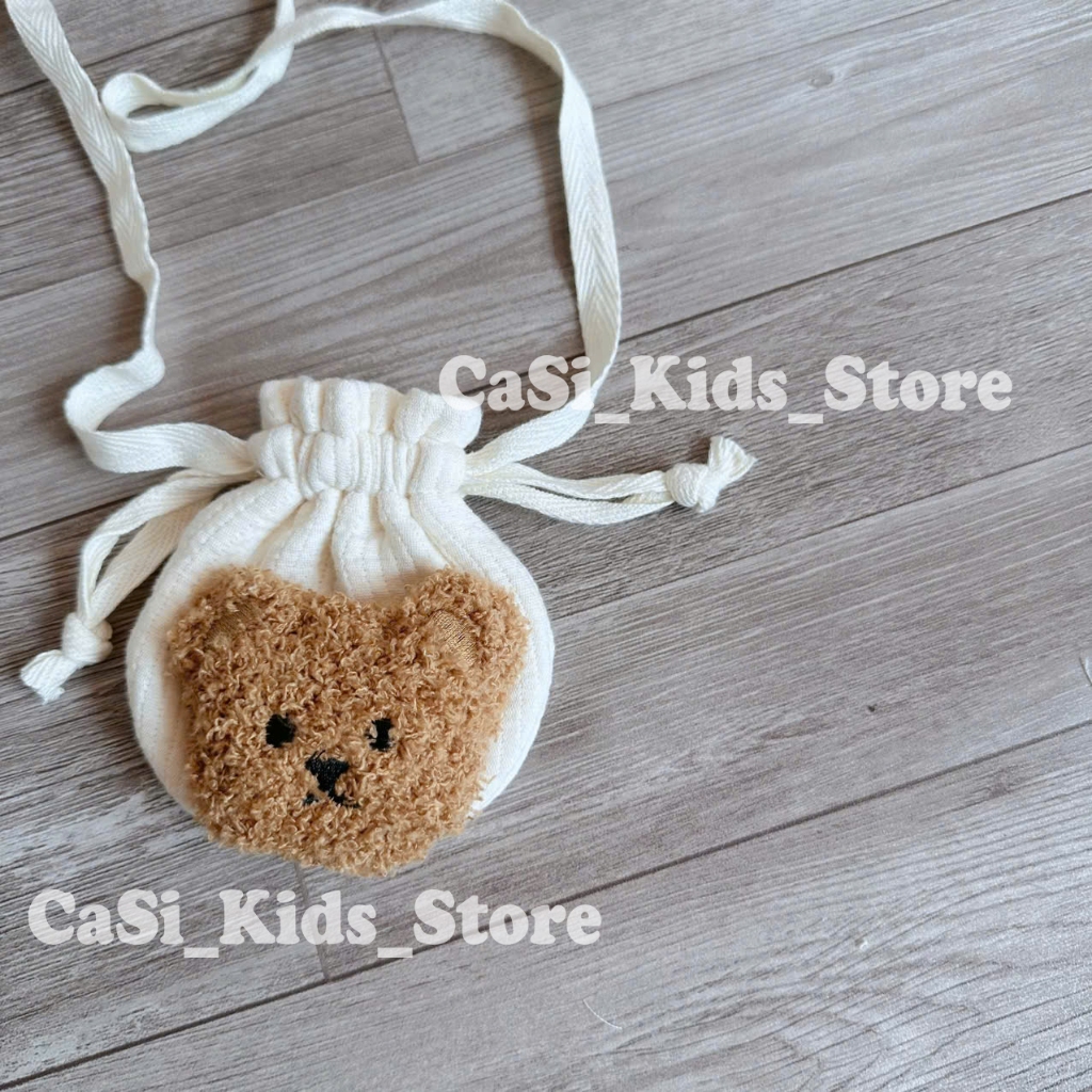 Túi Tỏi Cho Bé Hình Gấu Dễ Thương, Túi Vải Đựng Tỏi Sơ Sinh – Phụ Kiện Cho Bé - CaSi