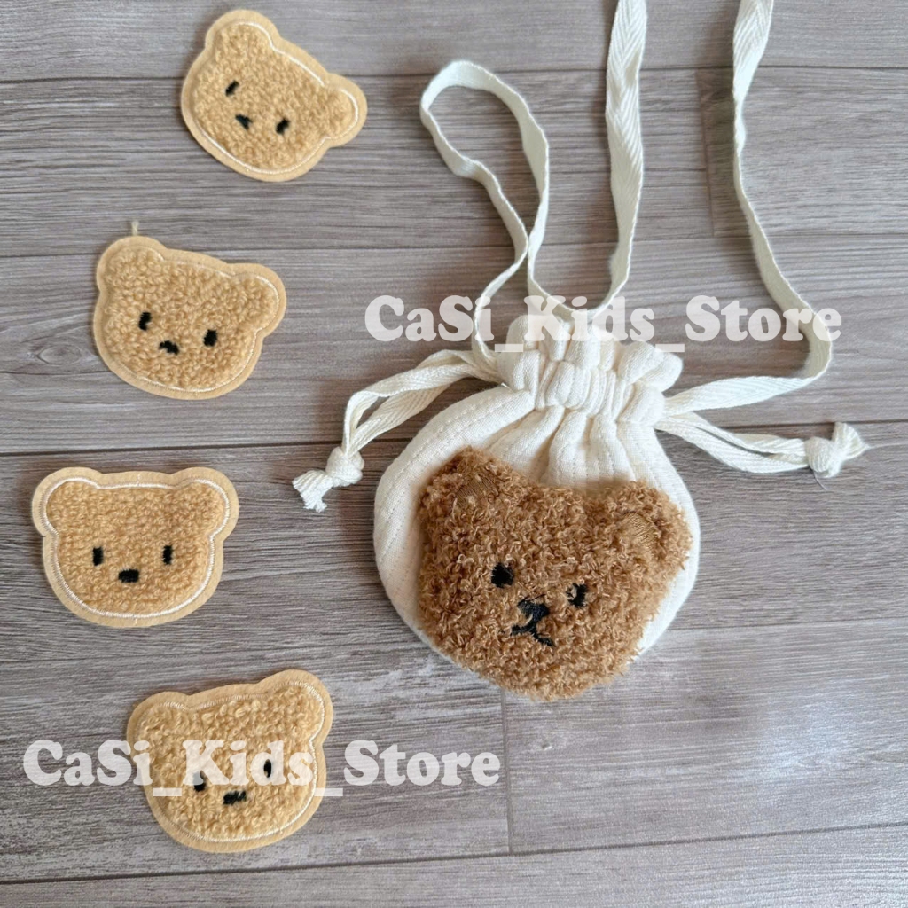 Túi Tỏi Cho Bé Hình Gấu Dễ Thương, Túi Vải Đựng Tỏi Sơ Sinh – Phụ Kiện Cho Bé - CaSi