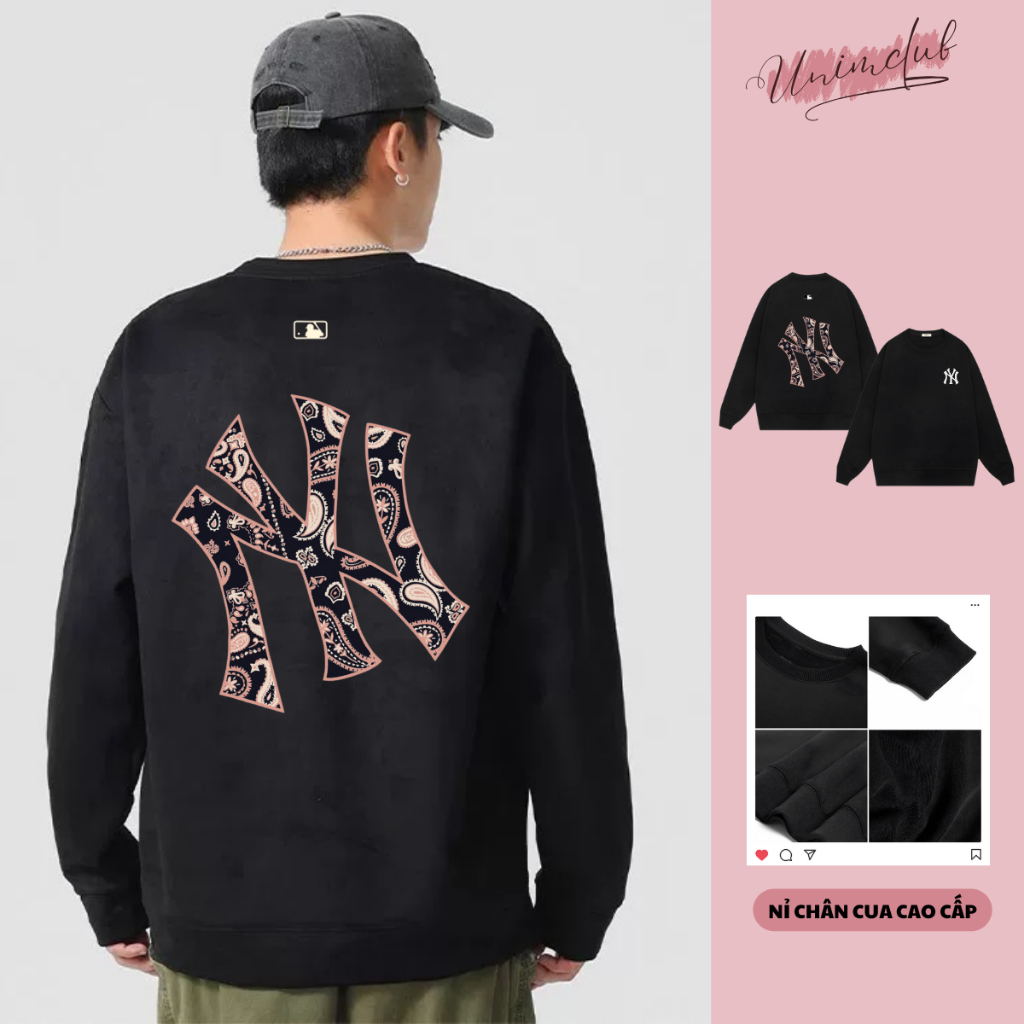 [Nỉ Chân Cua] Áo Sweater NyC Paisley Chất Liệu Nỉ Chân Cua Cao Cấp Form Rộng Unisex Unim Club