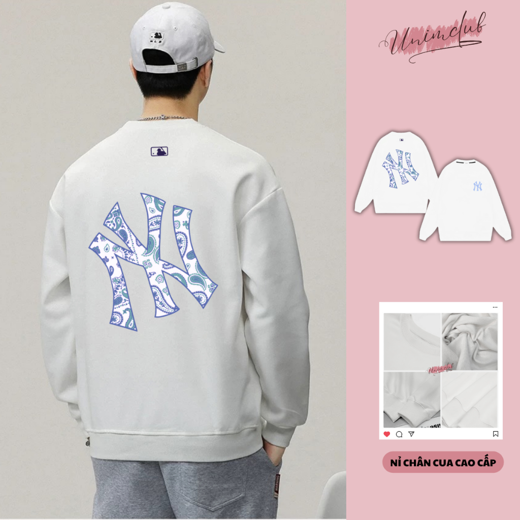 [Nỉ Chân Cua] Áo Sweater NyC Paisley Chất Liệu Nỉ Chân Cua Cao Cấp Form Rộng Unisex Unim Club