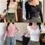 Áo Thun dài tay Giữ Nhiệt Cổ chữ U cổ Cài cúc Chất thun tăm mềm min co dãn cao cấp From ôm body siêu tôn giáng