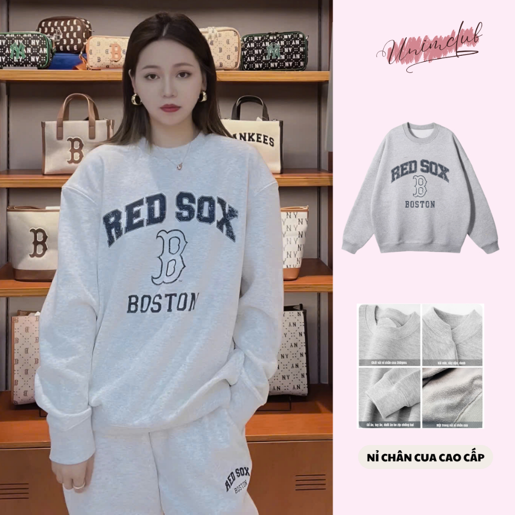 Áo Nỉ Chân Cua Dài Tay Sweater Cao Cấp Hình In Sắc Nét Logo Silicon Cao Thành Form Dáng Rộng Unim Club