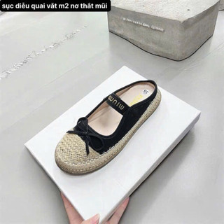 Sục nữ mũi cói quai ngang phá cách HH100