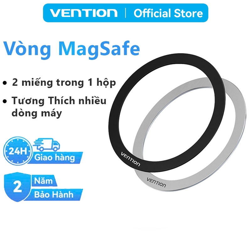 Miếng Dán Magsafe Vention Sạc Không Dây Từ Tính Dành Cho Phone 16/15/14/13/12/11/XS Phụ Kiện ĐT
