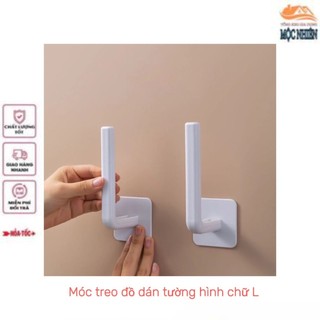 Móc treo đồ dán tường chữ L - đa năng, tiện dụng