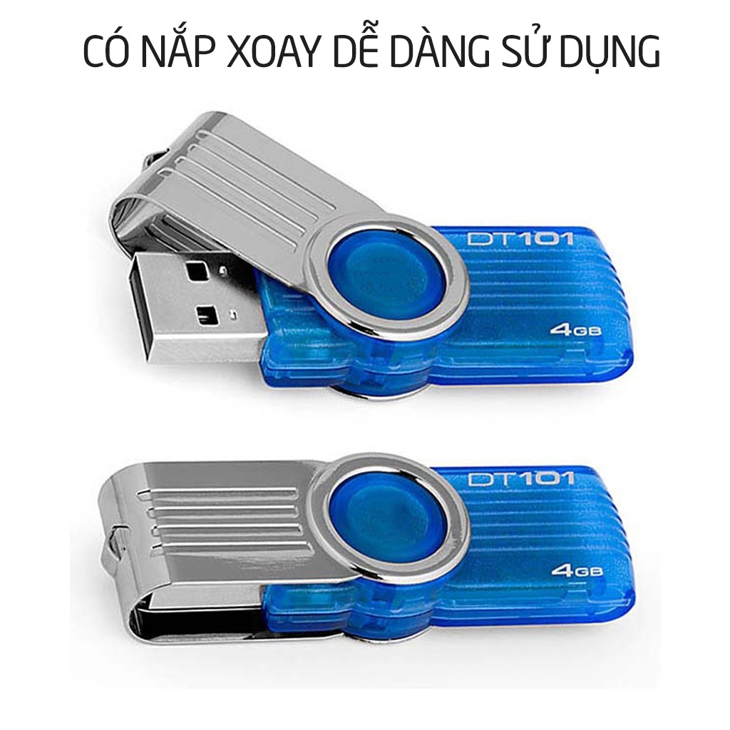 USB Kingston DT101 2GB / 4GB / 8GB / 16GB / 32GB / 64GB–Ổ ĐĨA FLASH TIỆN DỤNG CHO MÁY TÍNH, NOTEBOOK