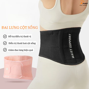 Đai lưng cột sống, đai hỗ trợ thắt lưng thể thao giảm đau lưng, hỗ trợ thoát vị, thoái hóa cột sống