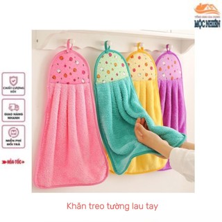 Khăn treo tường lau tay, lau đồ vật đa năng - mềm mại, siêu thấm hút