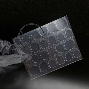 Miếng keo 2 mặt dán móng giả, miếng dán móng, keo silicon dán nailbox tờ 24 miếng dán nhà Gemy
