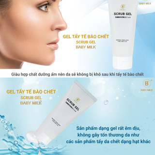 [Hot] Gel Tẩy Tế Bào Chết Cho Da Nhạy Cảm Scrub Gel Baby Milk - Hàng Hiệu Cao Thiên Nhi